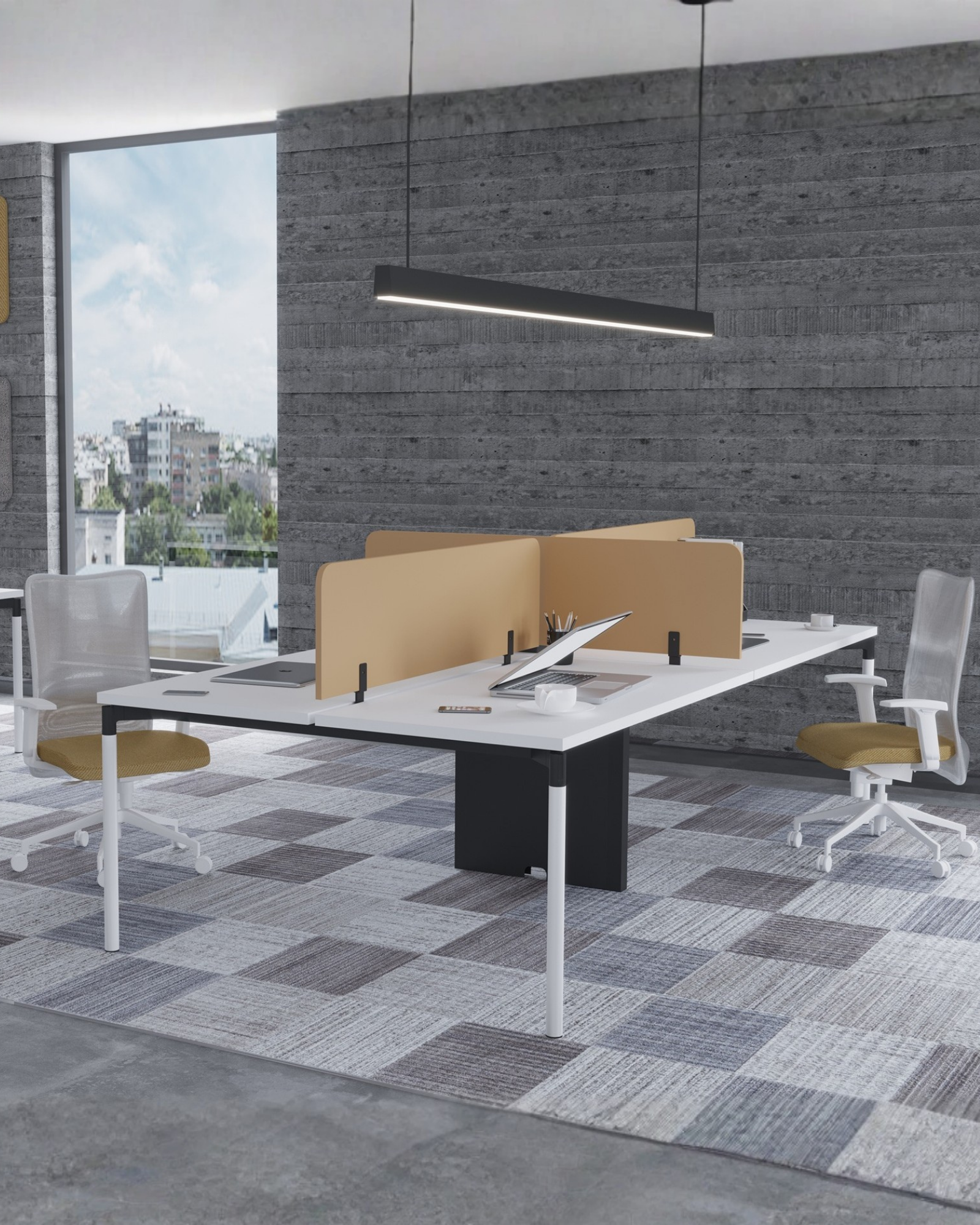 Titan Workstation Altı Kişilik 480 cm