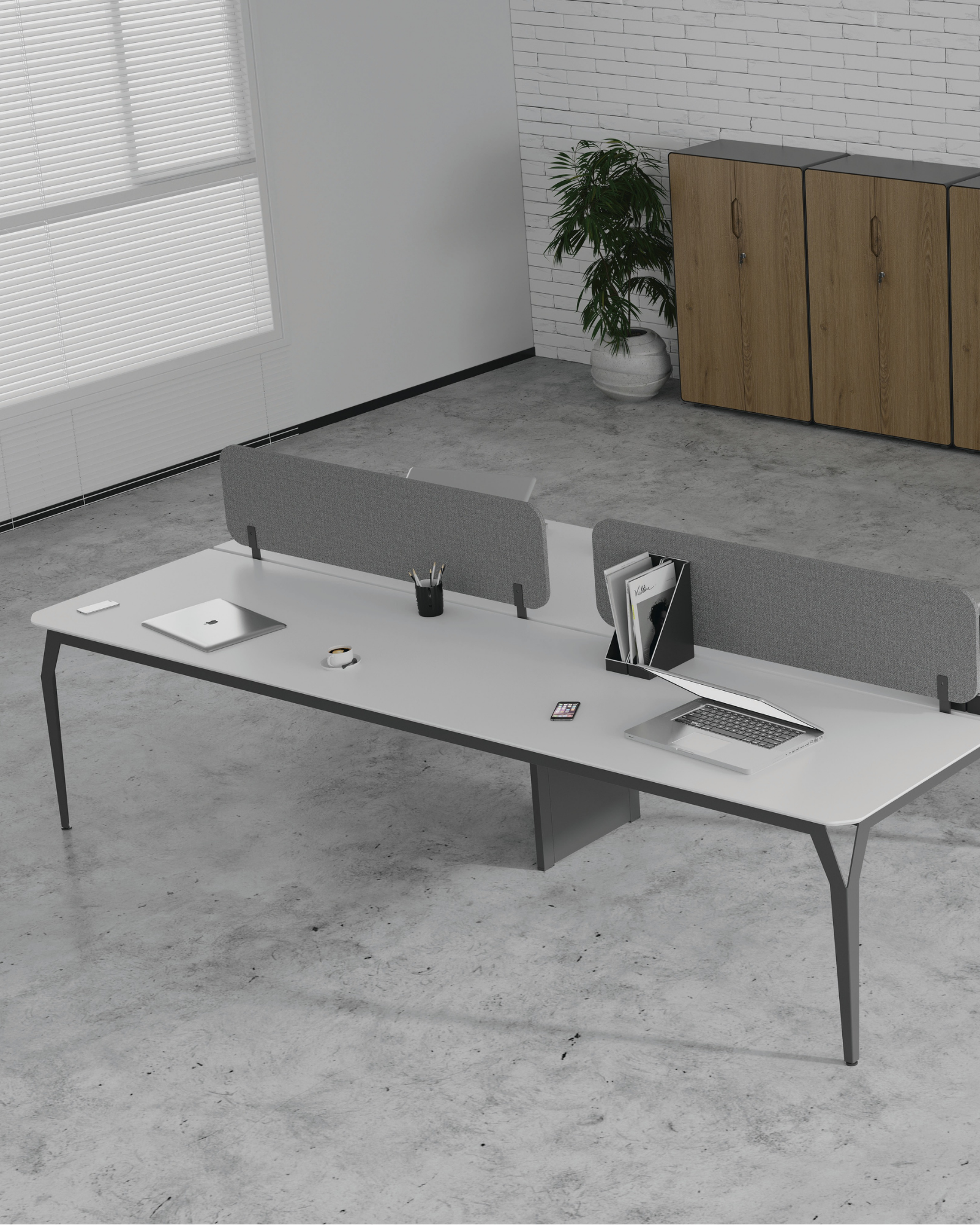 Trim Workstation 4 Kişilik 480 cm